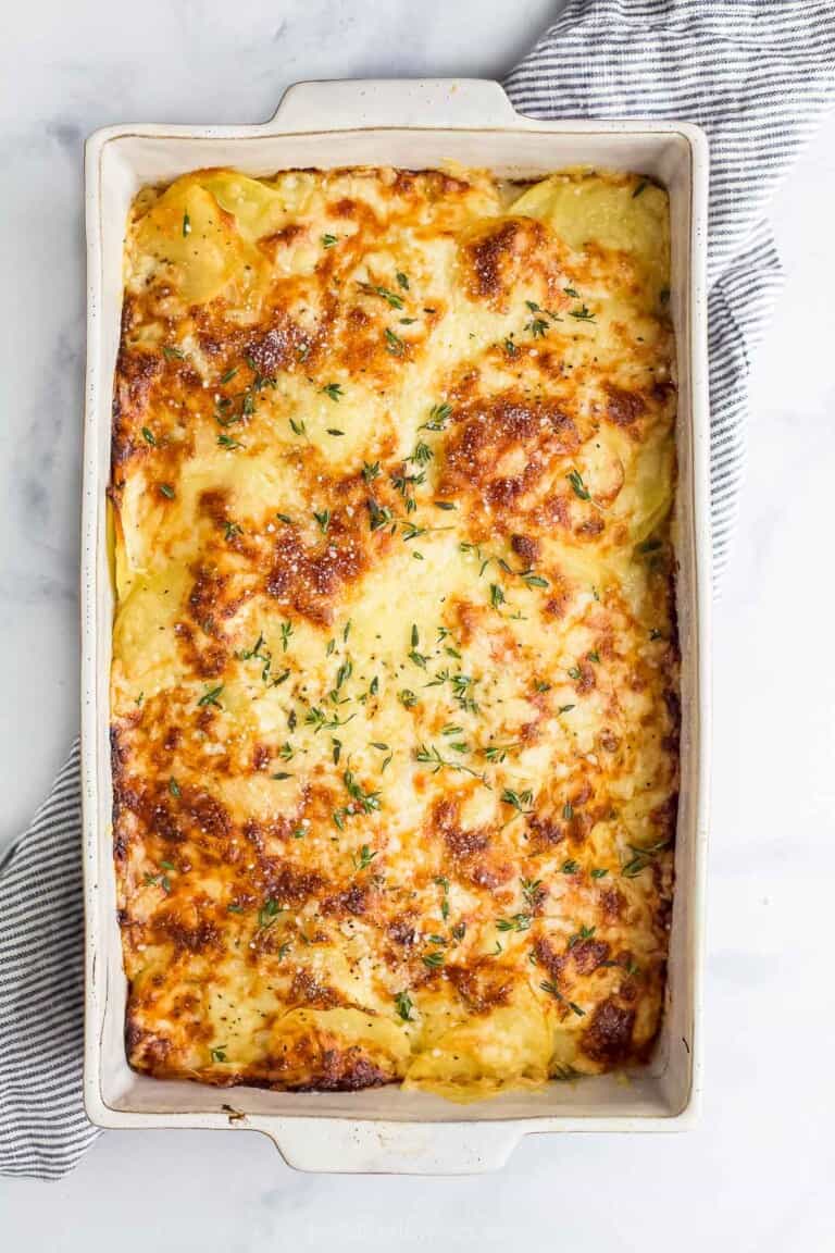 Cheesy Scalloped Potatoes Recipe | Joyful Healthy Eats