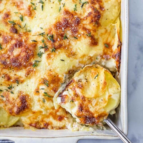 Cheesy Scalloped Potatoes Recipe | Joyful Healthy Eats