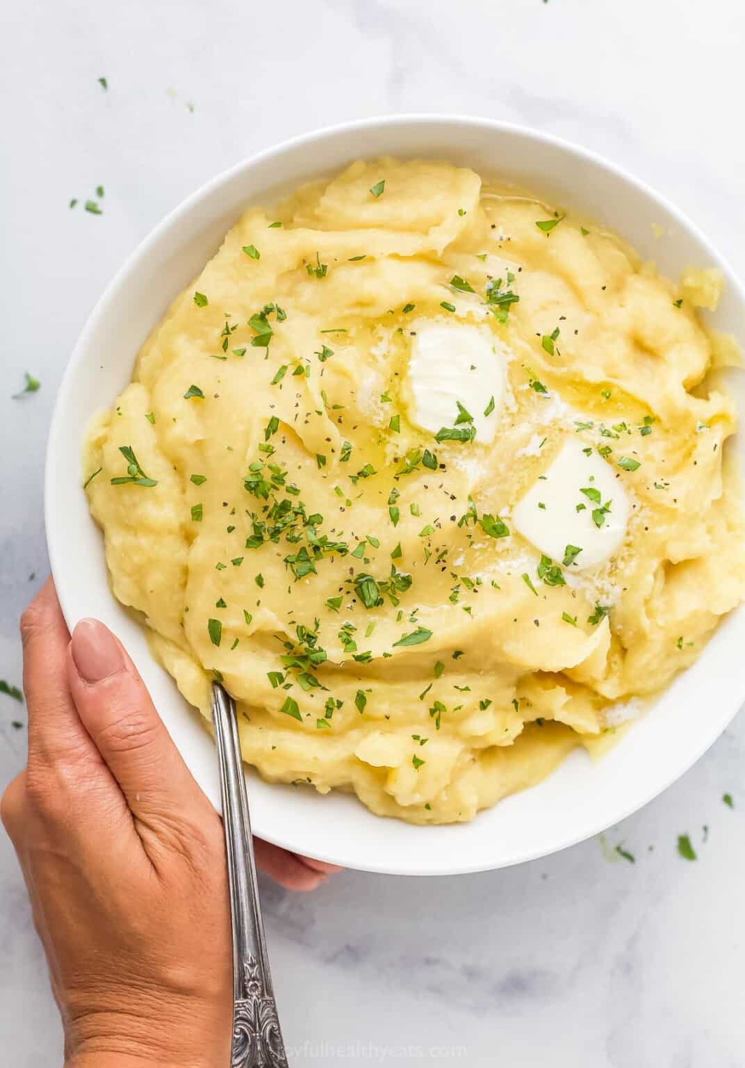 Creamy Garlic Parsnip Puree Recipe | Joyful Healthy Eats