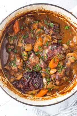 The Best Coq Au Vin Chicken Stew | Joyful Healthy Eats