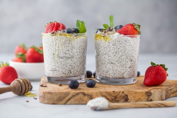 Healthy Vanilla Pudding with Chia Seeds | Joyful Healthy Eats