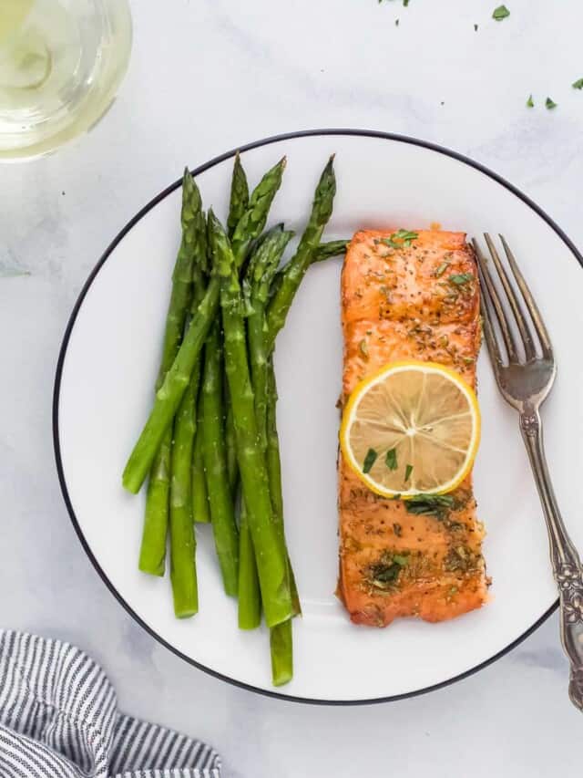 Honey Garlic Air Fryer Salmon - Joyful Healthy Eats