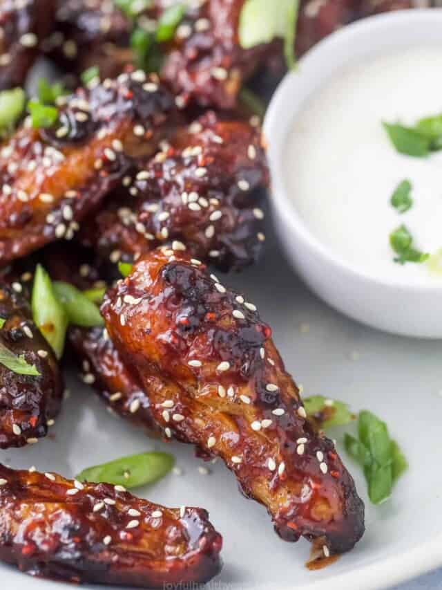 Asian Baked Chicken Wings - Joyful Healthy Eats