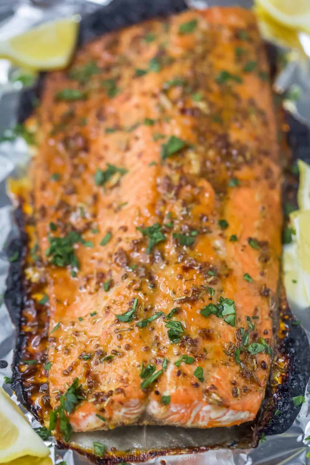 Easy Maple Glazed Salmon Recipe Joyful Healthy Eats   Baked Dijon Maple Glazed Salmon Recipe Web 6 1024x1536 