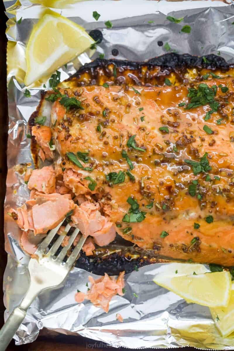 Easy Maple Glazed Salmon Recipe | Joyful Healthy Eats