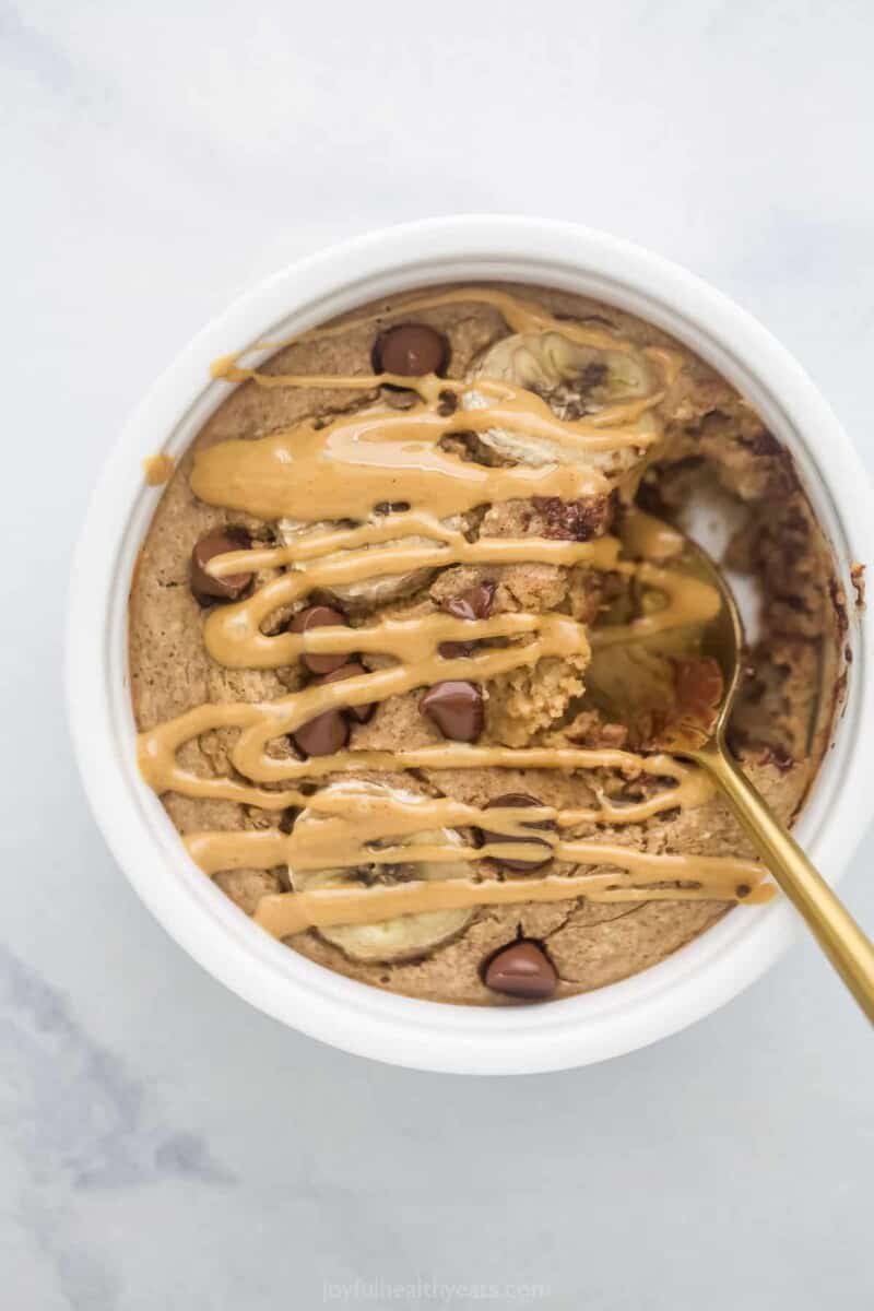 Easy Chocolate Peanut Butter Baked Oatmeal | Joyful Healthy Eats