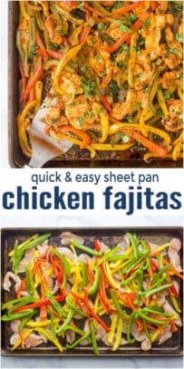 Easy Sheet Pan Chicken Fajitas l Joyful Healthy Eats