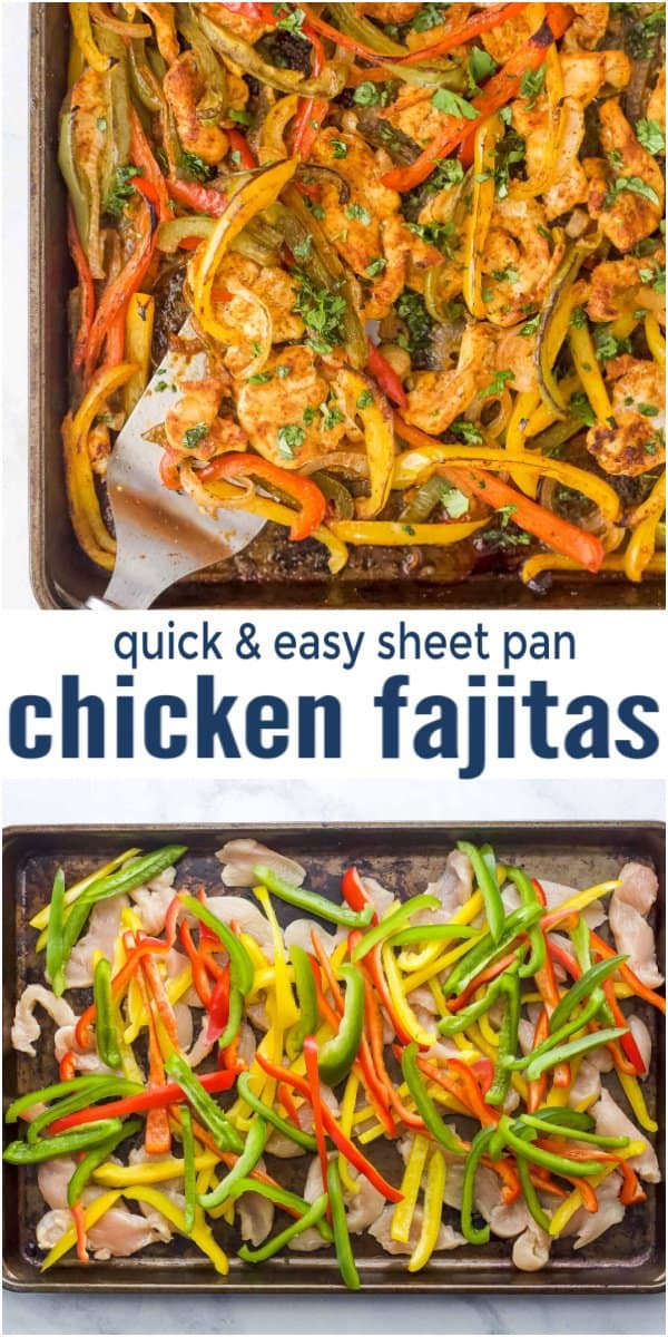 Easy Sheet Pan Chicken Fajitas l Joyful Healthy Eats