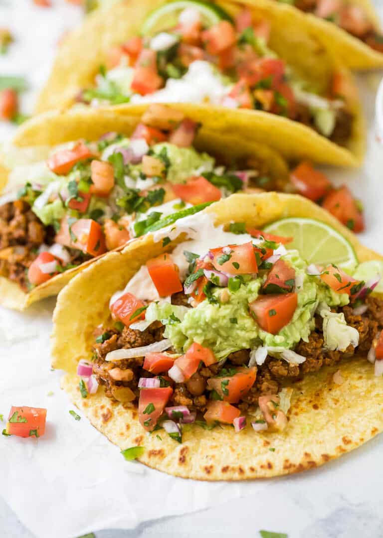 The Best Ever Ground Beef Tacos | Joyful Healthy Eats