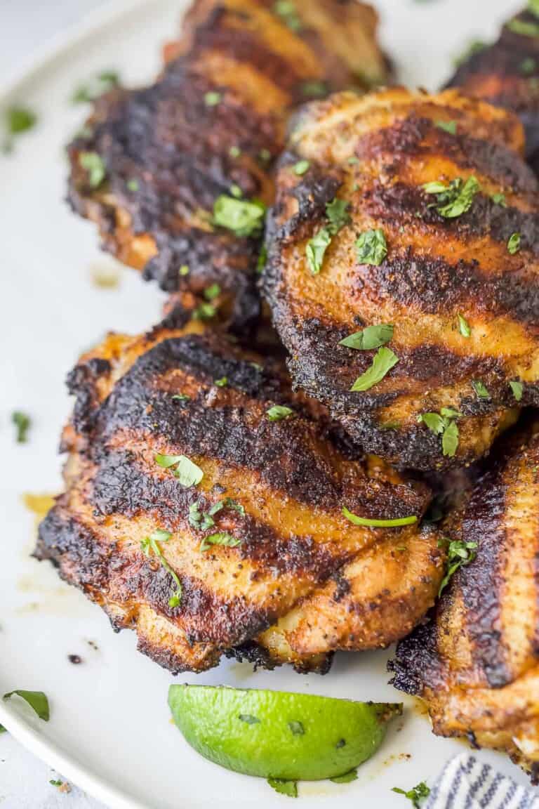 How to Perfectly Grill Chicken Thighs | Joyful Healthy Eats