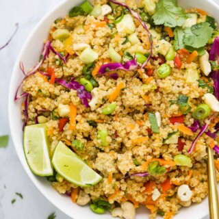 Thai Quinoa Salad With Sesame Ginger Dressing | Joyful Healthy Eats