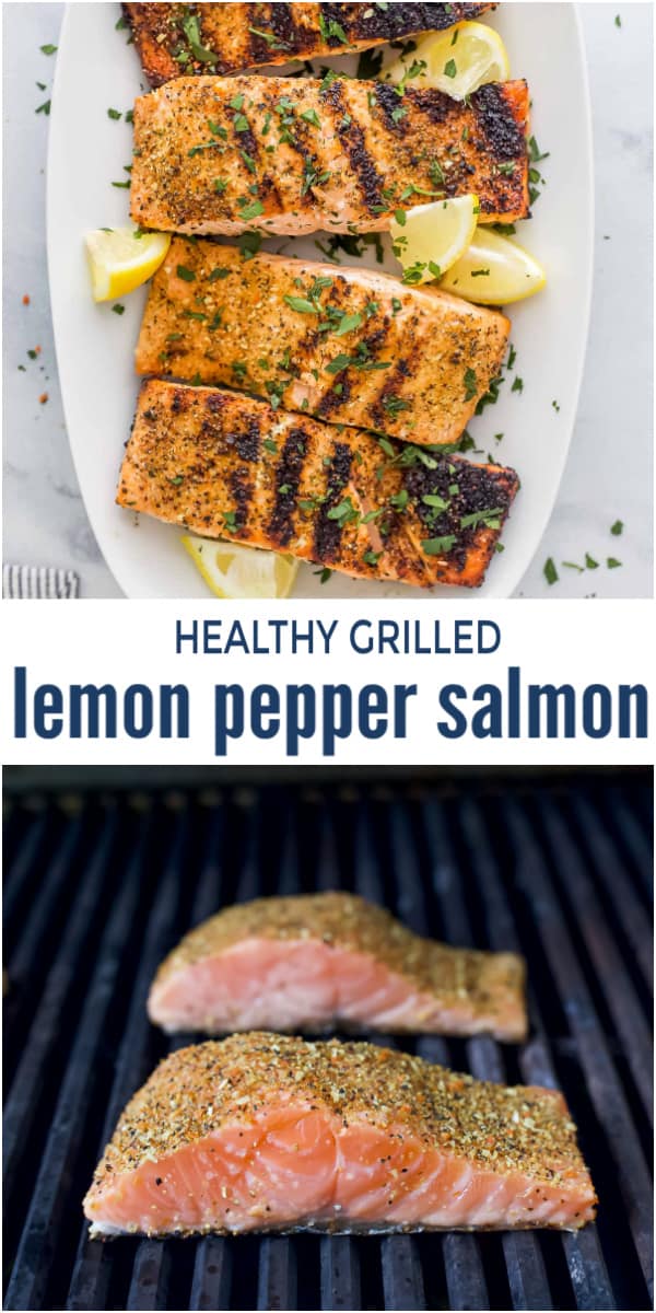Grilled Lemon Pepper Salmon | Joyful Healthy Eats