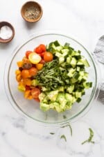 Refreshing Avocado Tomato Cucumber Salad | Joyful Healthy Eats