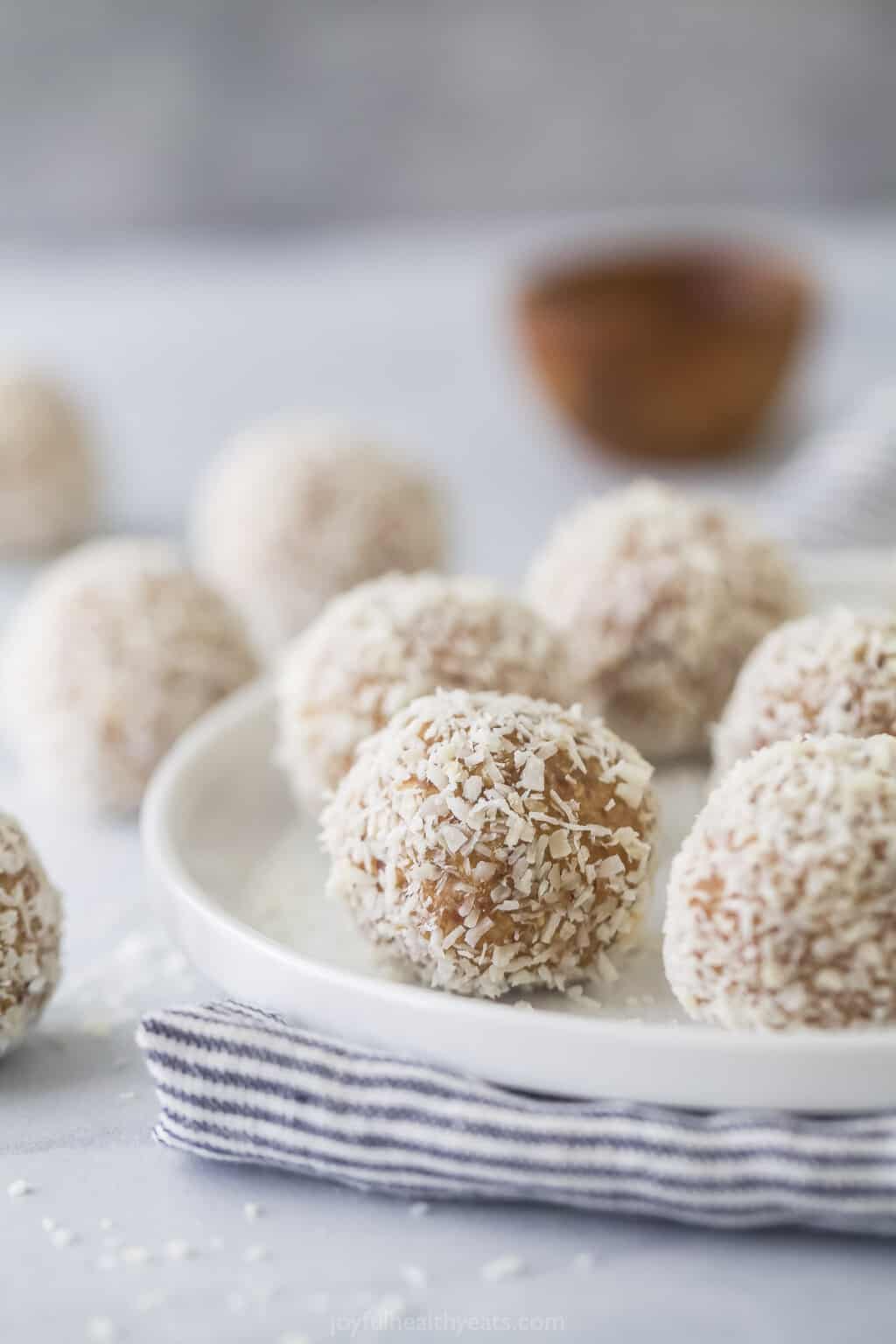 Easy No-Bake Coconut Bliss Balls | Joyful Healthy Eats