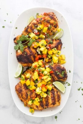 Grilled Chicken With Mango Salsa | Joyful Healthy Eats