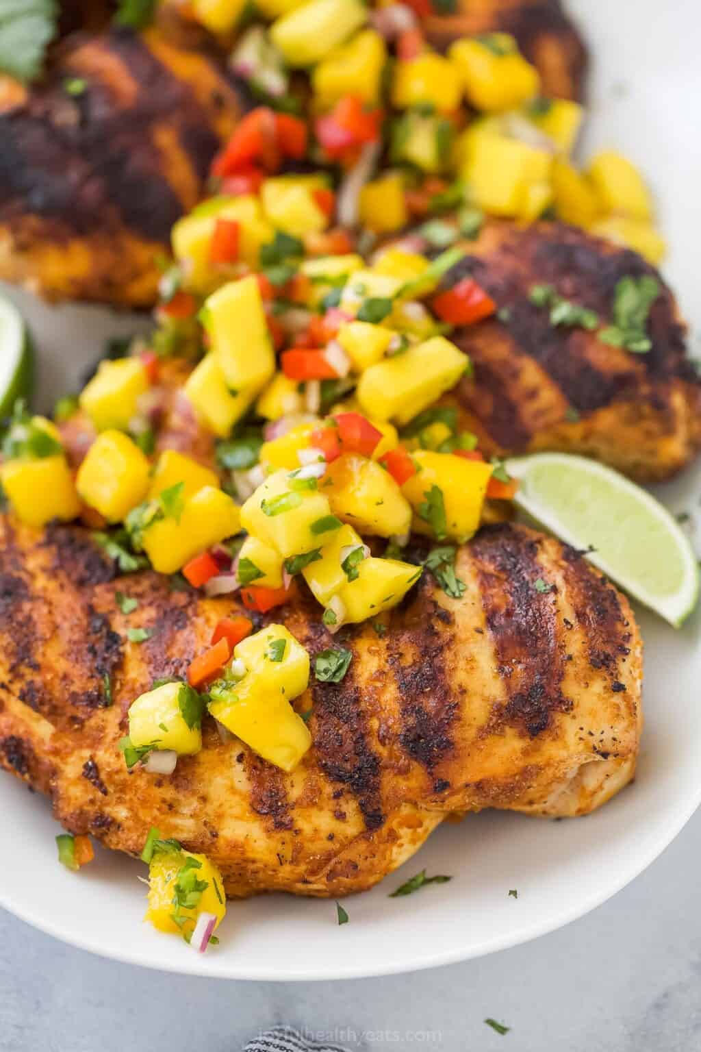 Grilled Chicken With Mango Salsa