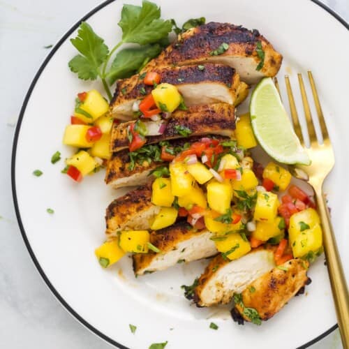 Grilled Chicken With Mango Salsa | Joyful Healthy Eats