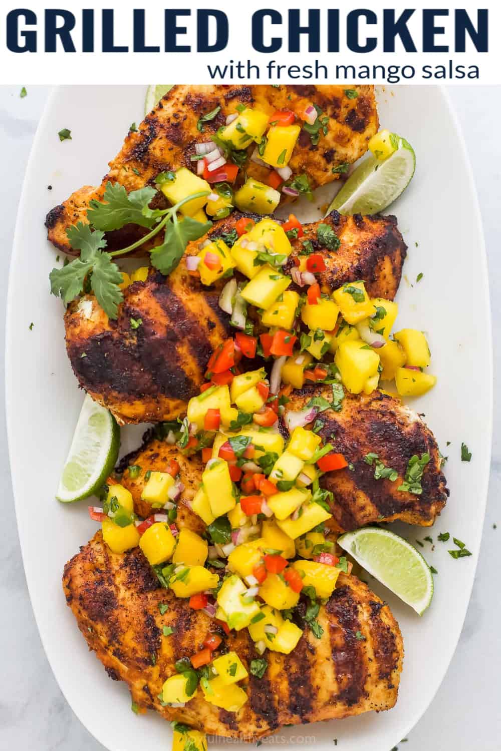 Grilled Chicken With Mango Salsa | Joyful Healthy Eats