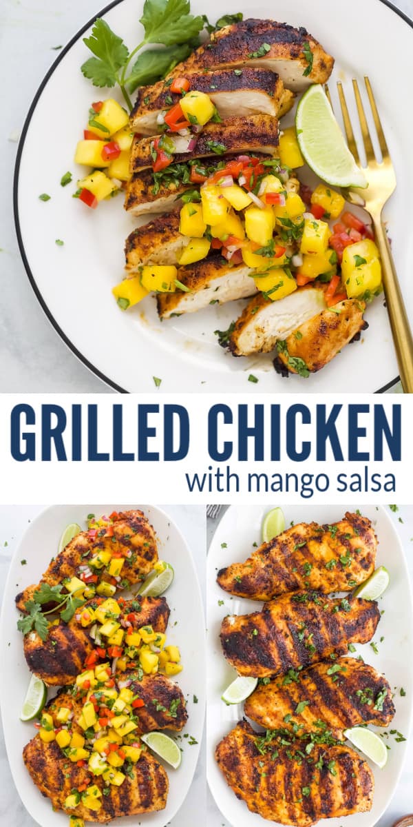 Grilled Chicken With Mango Salsa | Joyful Healthy Eats