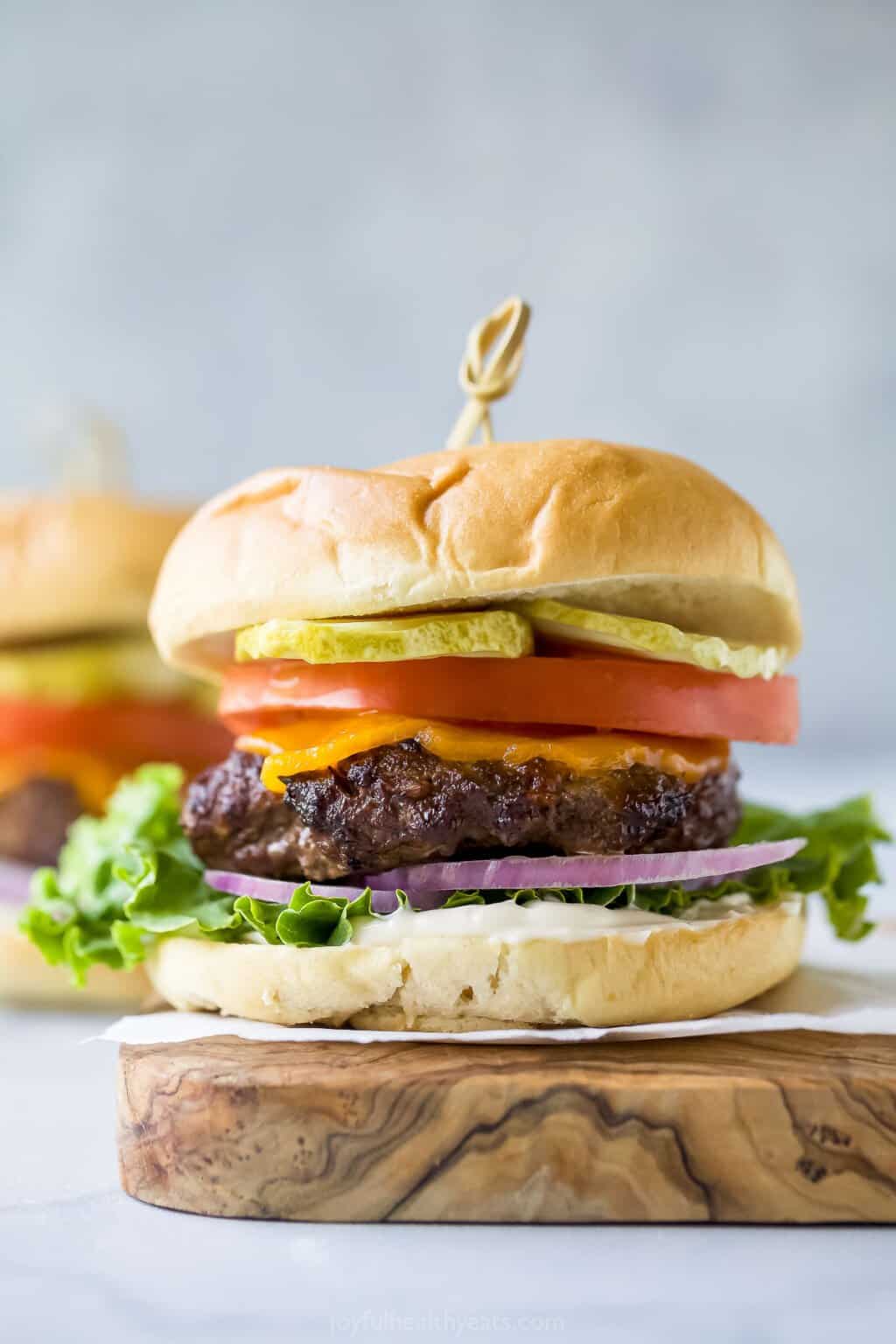 Juicy Air Fryer Burgers | Joyful Healthy Eats