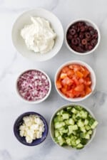 Mediterranean 7 Layer Dip | Joyful Healthy Eats