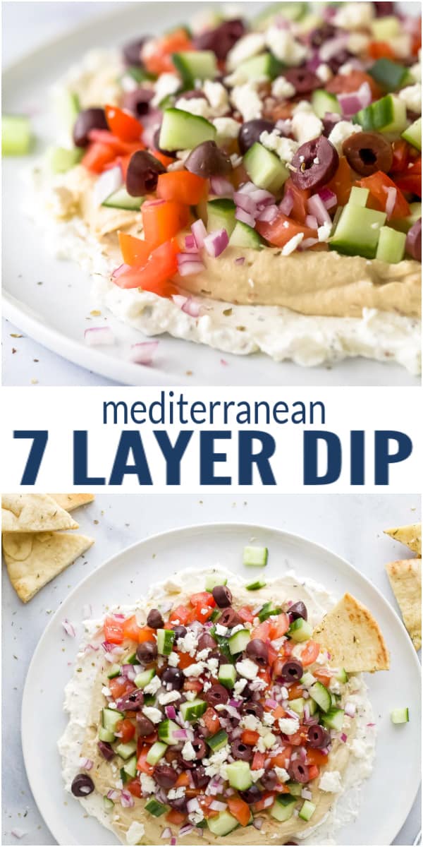 Mediterranean 7 Layer Dip | Joyful Healthy Eats