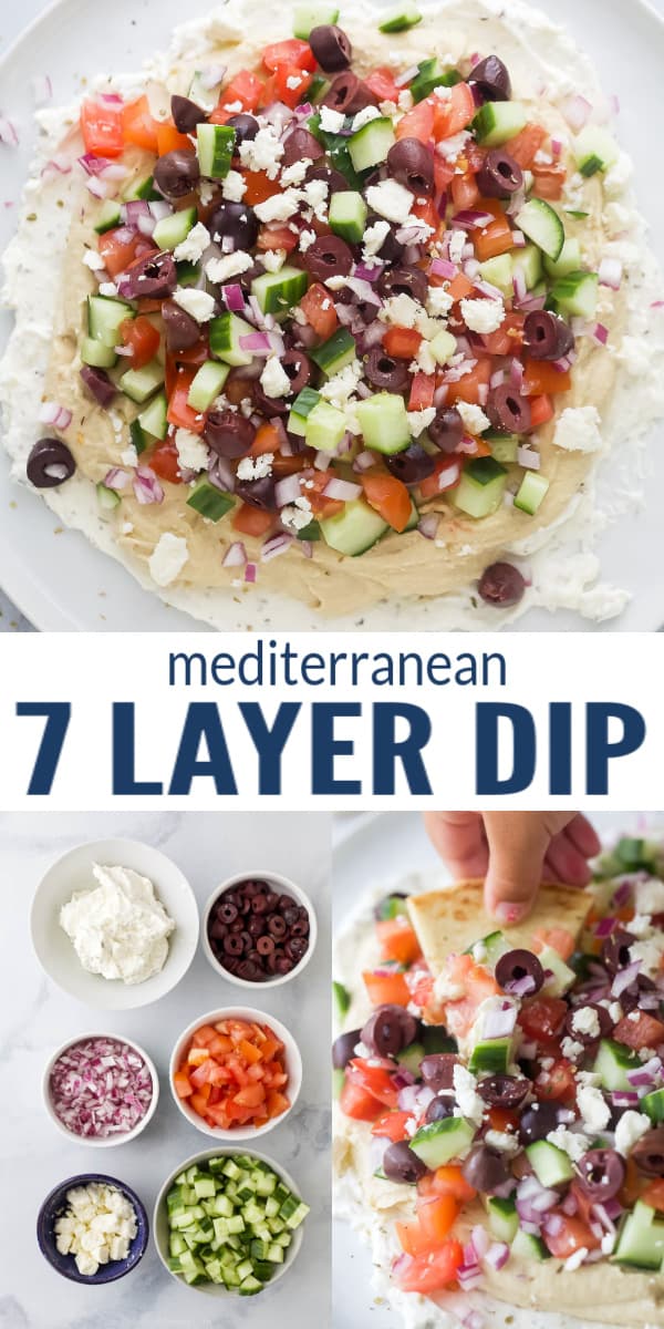 Mediterranean 7 Layer Dip | Joyful Healthy Eats