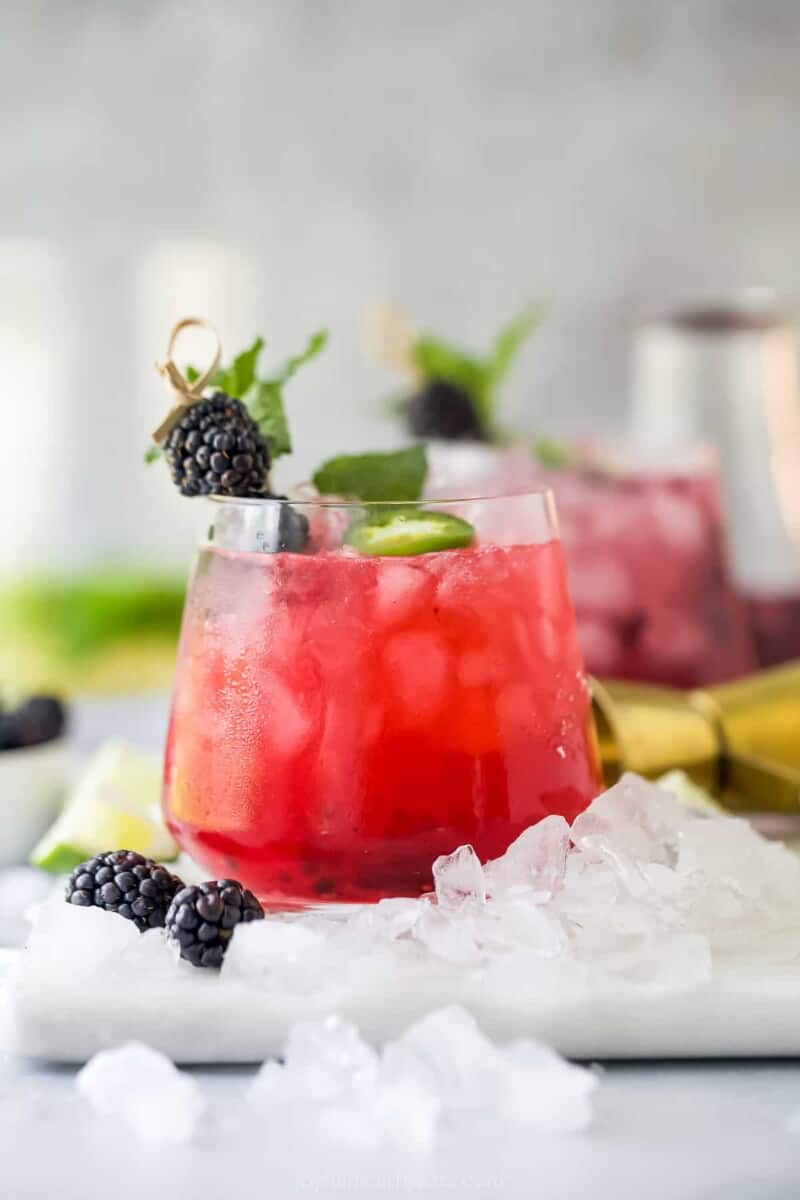 The Best Spicy Blackberry Margarita Recipe | Joyful Healthy Eats