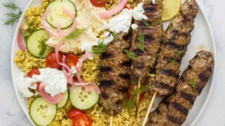 Moroccan kebabs cheap beef