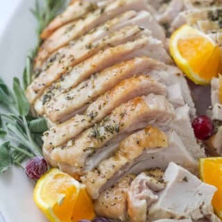 Roasted Turkey Breast With Garlic And Herbs | Joyrful Healthy Eats