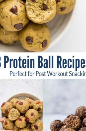 pinterest image for 8 Protein Balls Perfect for Post Workout Snacking