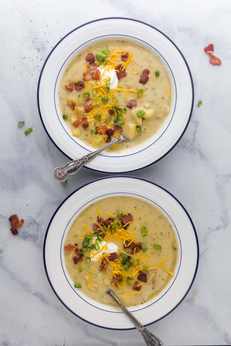 Instant Pot Potato Soup | Joyful Healthy Eats