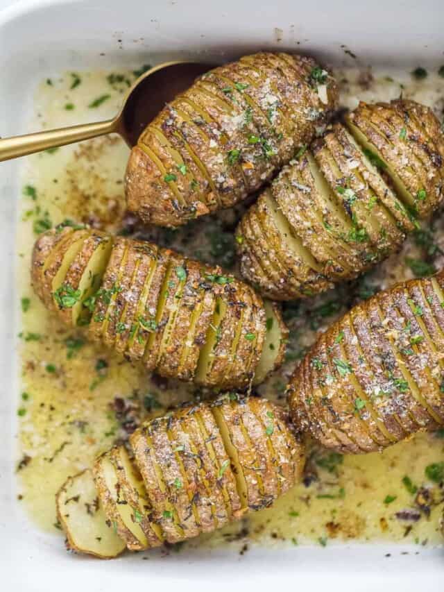 Easy Hasselback Potatoes Recipe - Joyful Healthy Eats