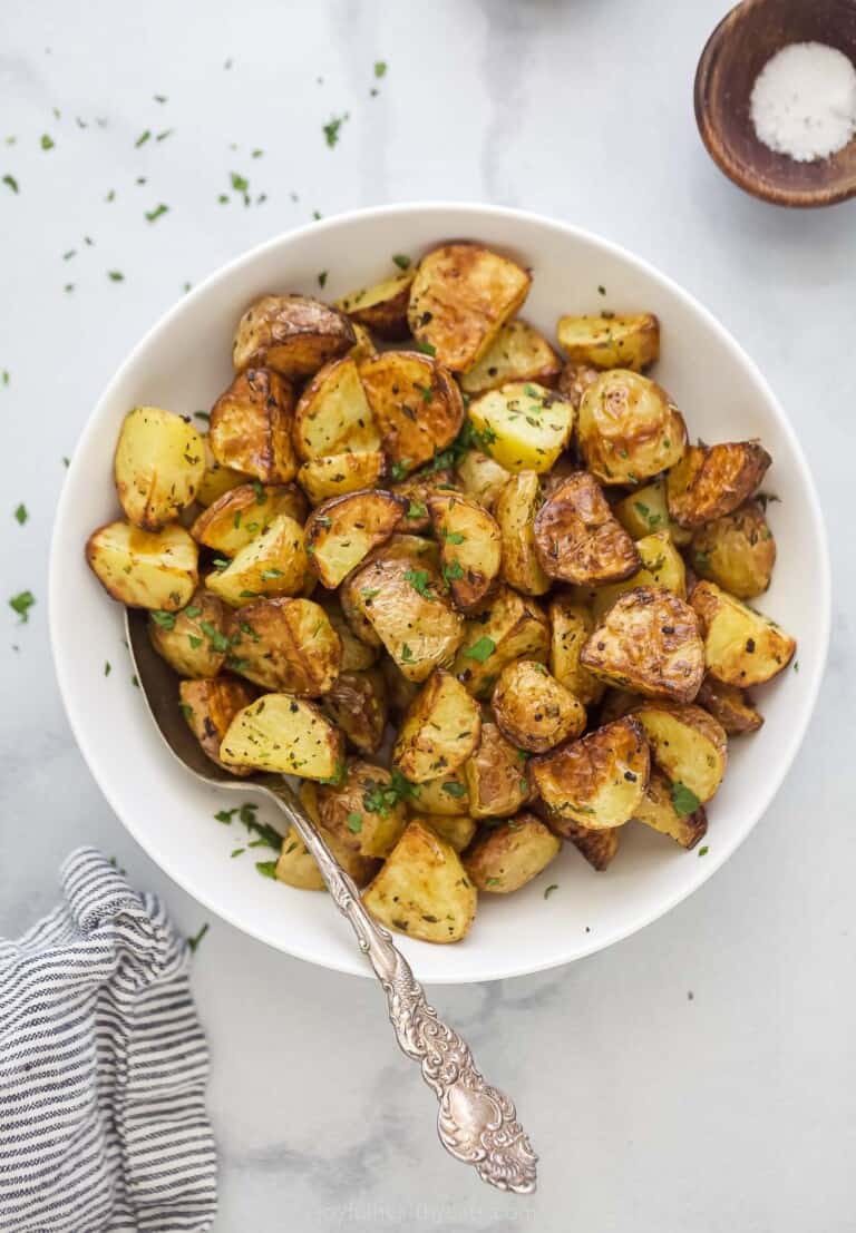 Air Fryer Roasted Potatoes | Joyful Healthy Eats