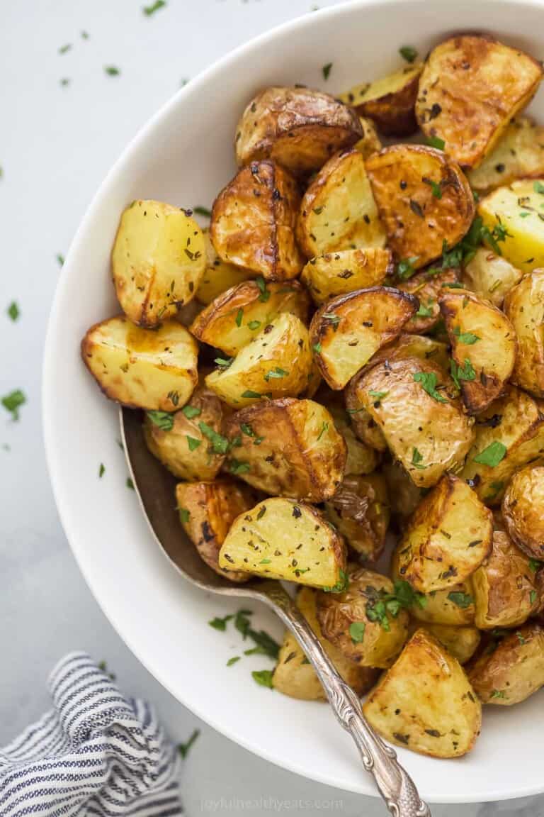 Air Fryer Roasted Potatoes | Joyful Healthy Eats