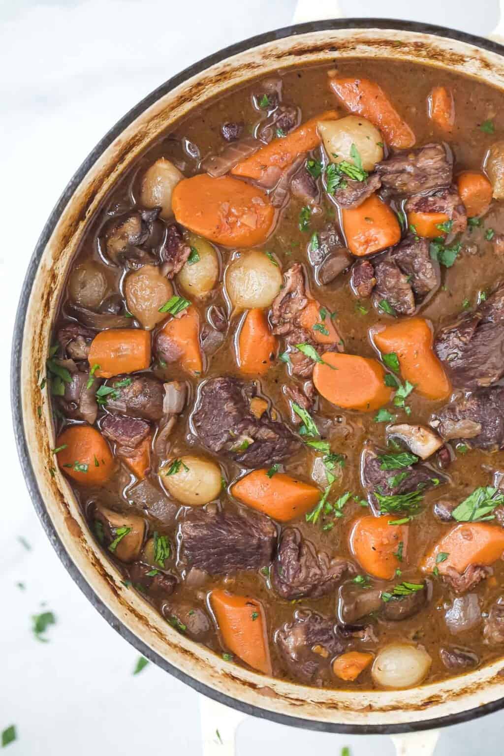 Classic Beef Bourguignon | Joyful Healthy Eats