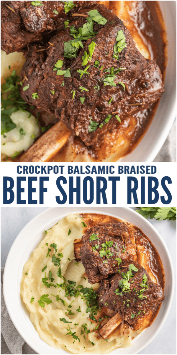 Slow Cooker Balsamic Braised Short Ribs - Story Telling Co