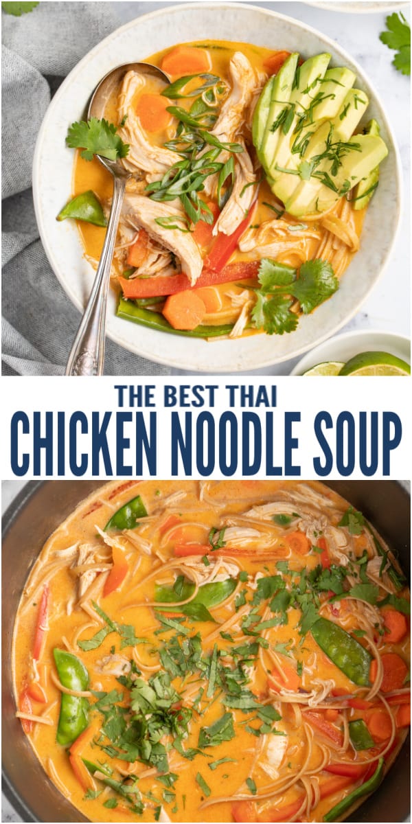 Thai Chicken Noodle Soup | Joyful Healthy Eats