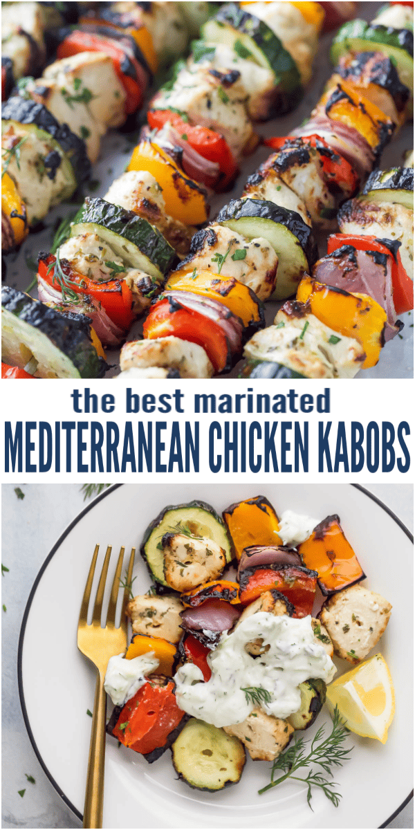 Mediterranean Chicken Kabobs Recipe | Joyful Healthy Eats