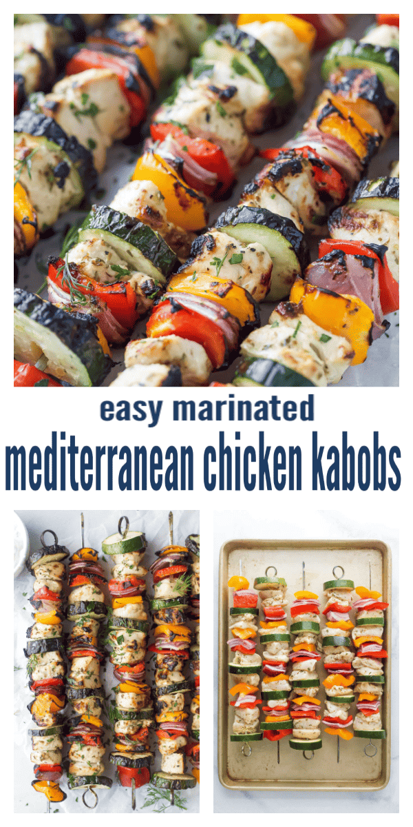 Mediterranean Chicken Kabobs Recipe | Joyful Healthy Eats