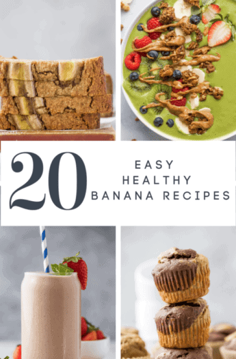 pinterest image for 20 Healthy Banana Recipes