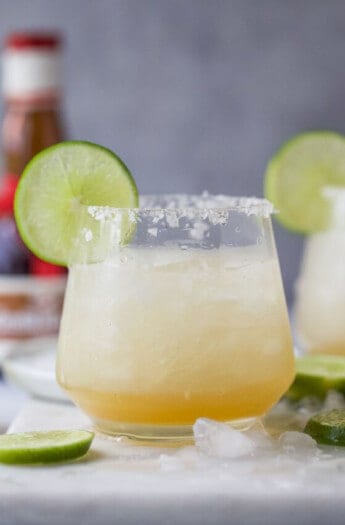 Side shot of a cadillac margarita.