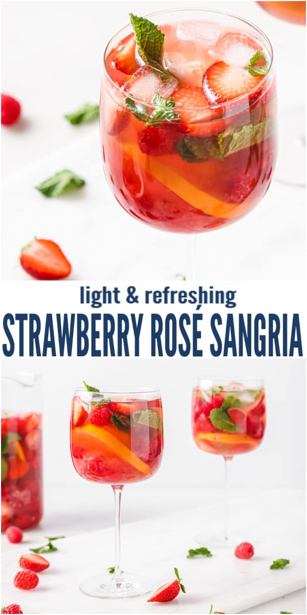 Rose Sangria Recipe | Joyful Healthy Eats