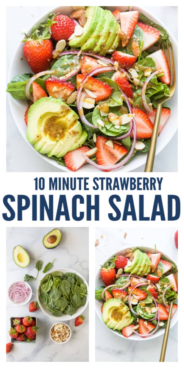 Strawberry Avocado Salad Recipe | Joyful Healthy Eats