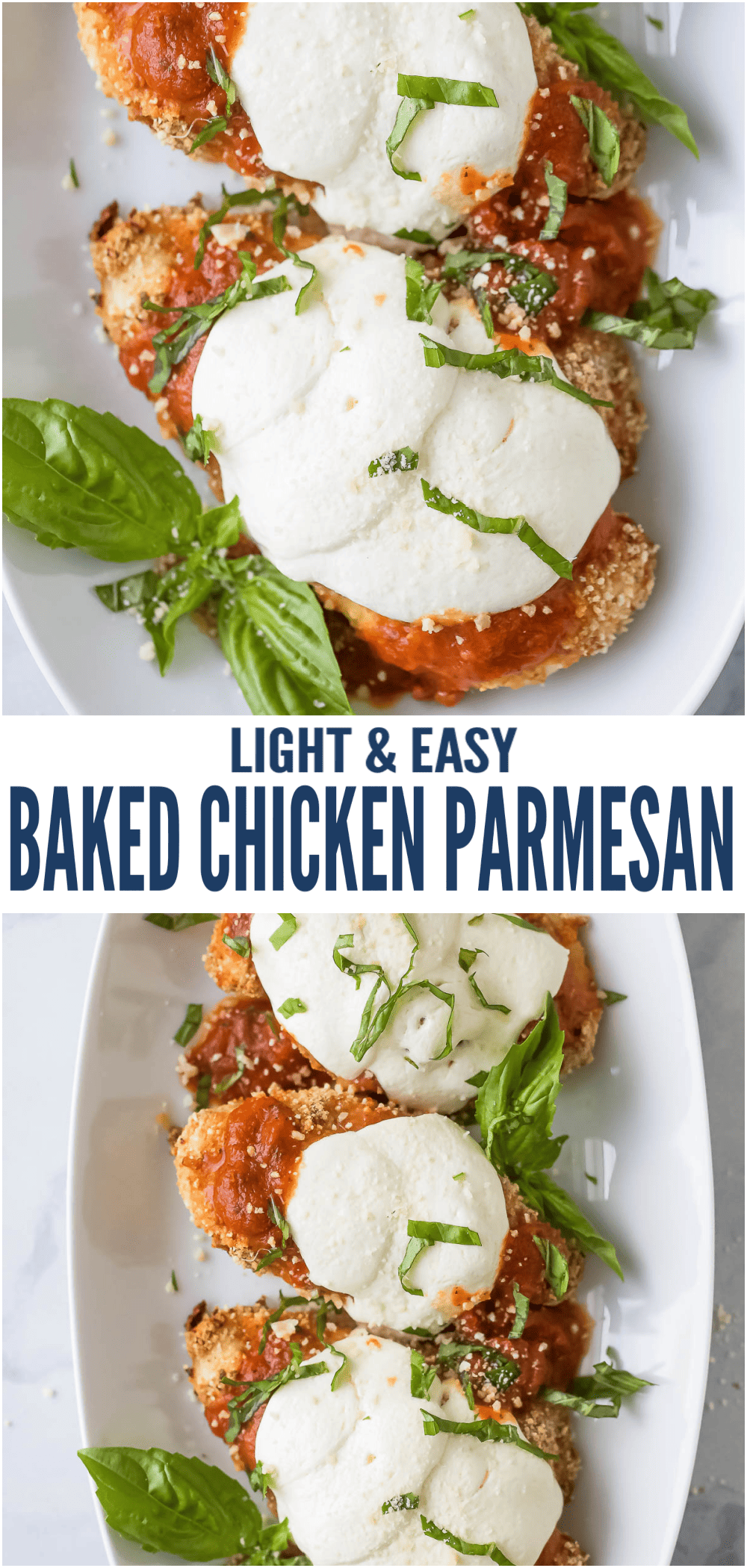 Baked Chicken Parmesan Recipe | Joyful Healthy Eats