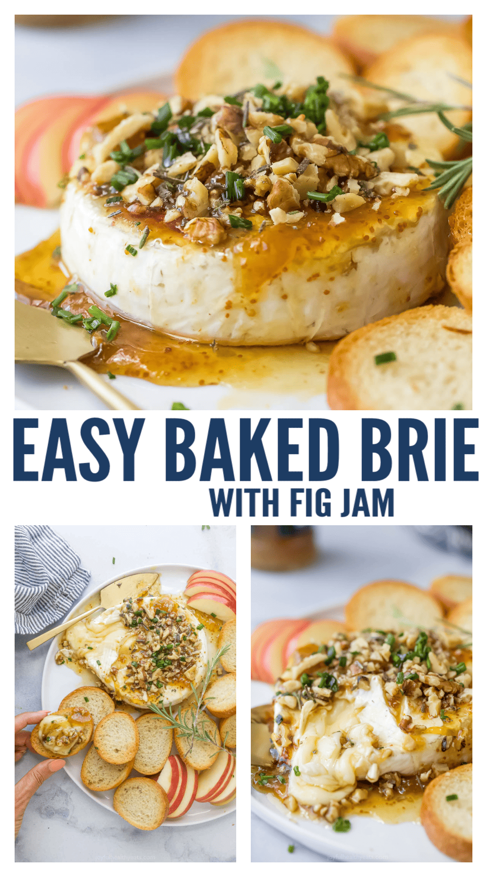 Baked Brie with Fig Jam Recipe | Joyful Healthy Eats