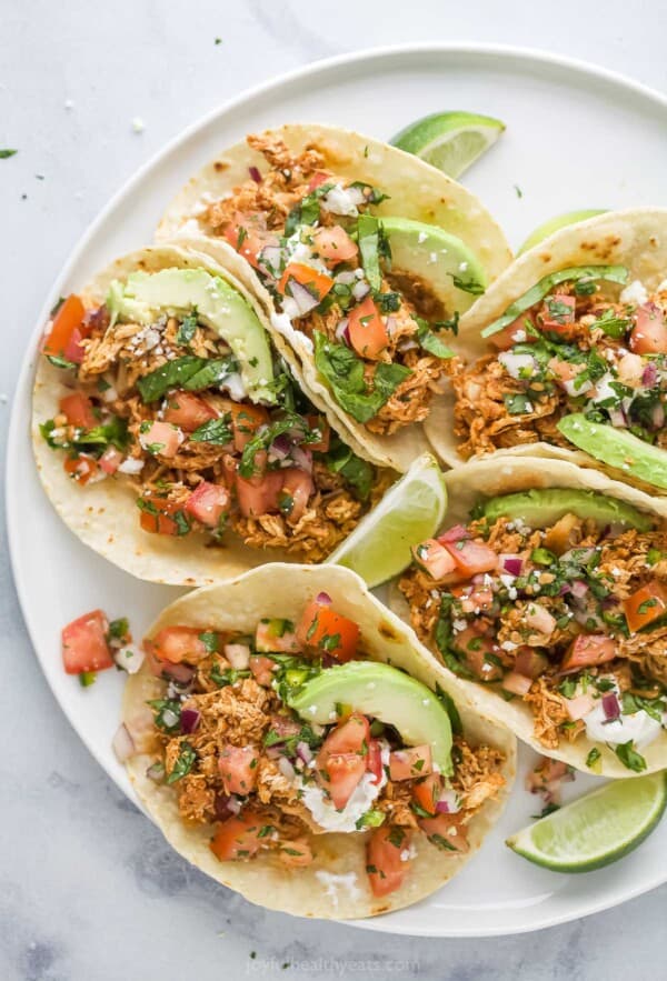 Rotisserie Chicken Tacos Recipe | Joyful Healthy Eats