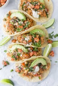 Rotisserie Chicken Tacos Recipe | Joyful Healthy Eats