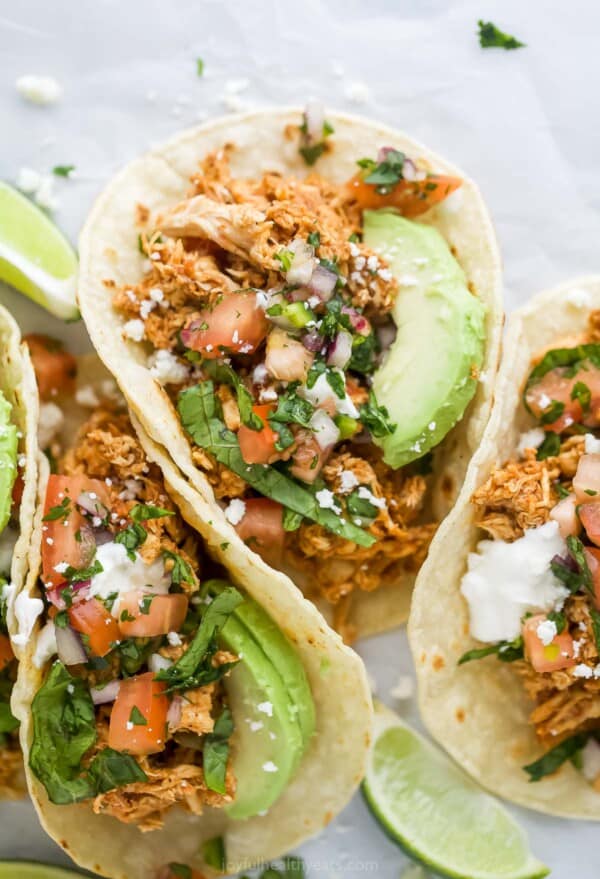 Rotisserie Chicken Tacos Recipe | Joyful Healthy Eats