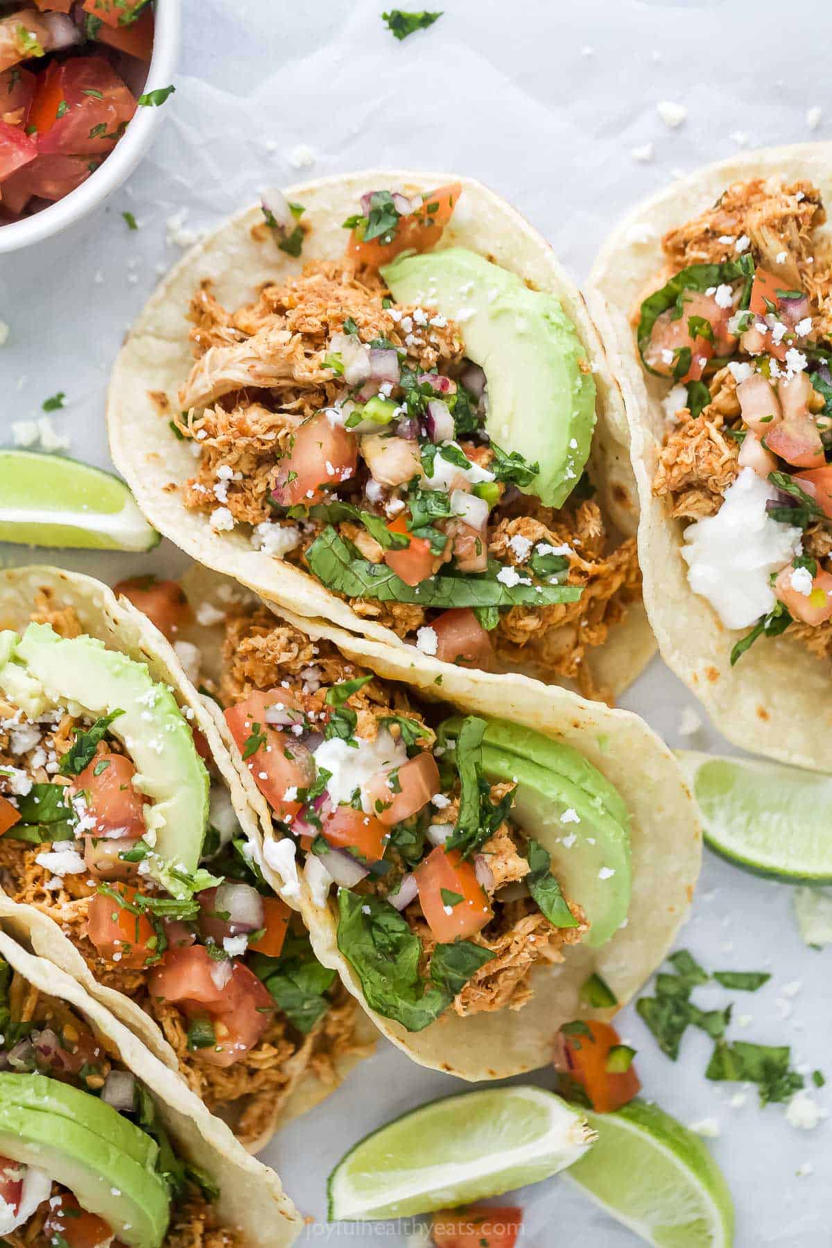 Rotisserie Chicken Tacos Recipe | Joyful Healthy Eats